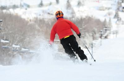 One Skier Bristol Mountain - Ontario County